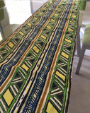 GREEN TRIBAL table runner
