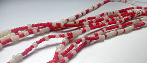 CANDY CANE waist beads