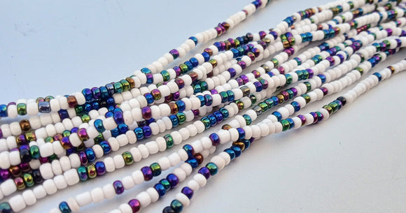 WHITE MERMAID waist beads