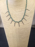 GREEN AGATE STARBURST necklace