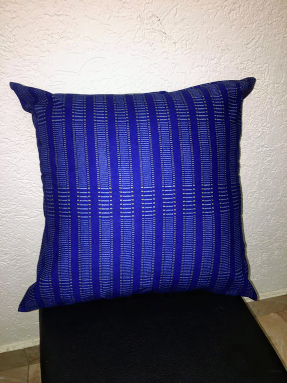 BLUE KENTE throw pillow cover