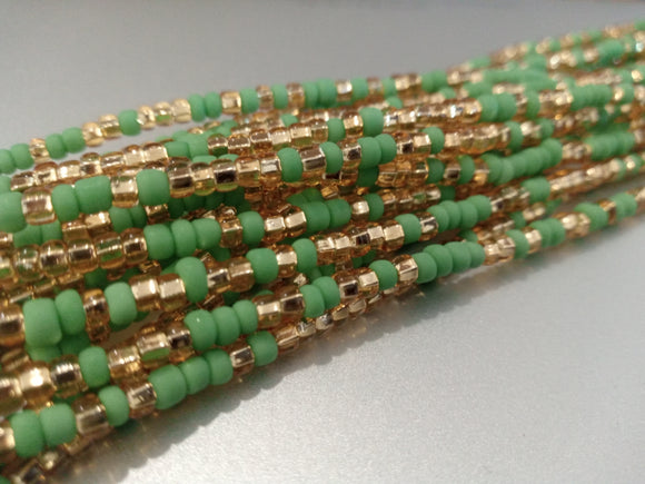 GREENER PASTURES waist beads