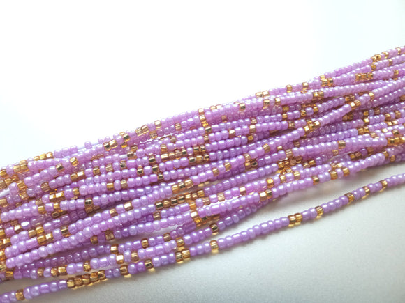 GOLDEN LILAC waist beads