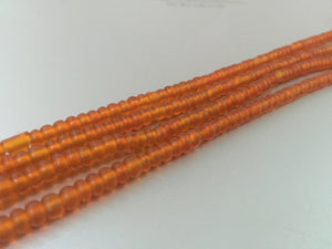 FROSTED MANDARIN waist beads