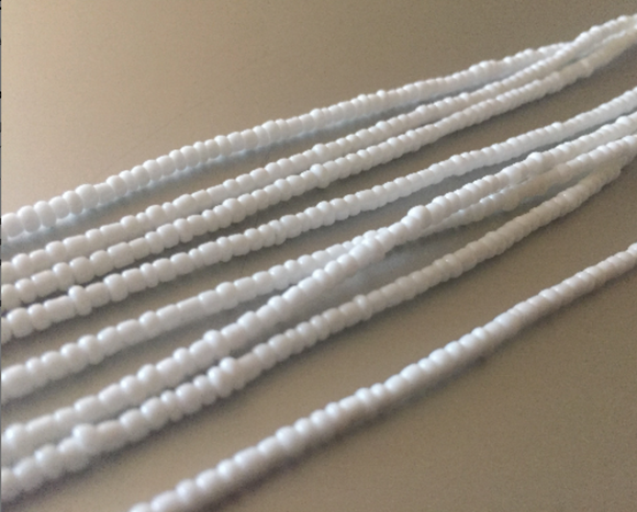 PURE WHITE waist beads