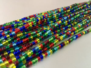 RAINBOW waist beads