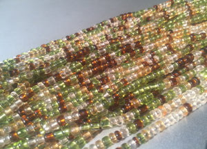TRANSLUCENT EARTHTONES waist beads