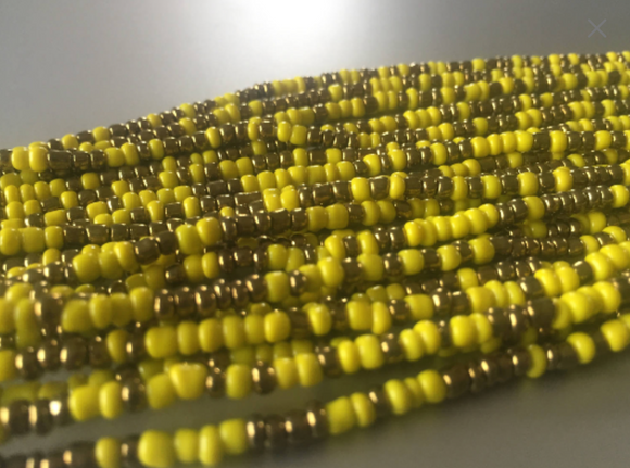 YELLOW & GOLD waist beads
